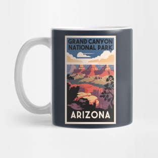 A Vintage Travel Art of the Grand Canyon National Park - Arizona - US Mug